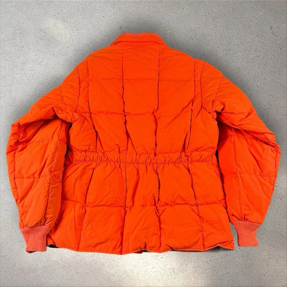 Vintage Woolrich Jacket Mens Large‎ Long Orange Blaze Down Insulated Hunting USA - Picture 2 of 7